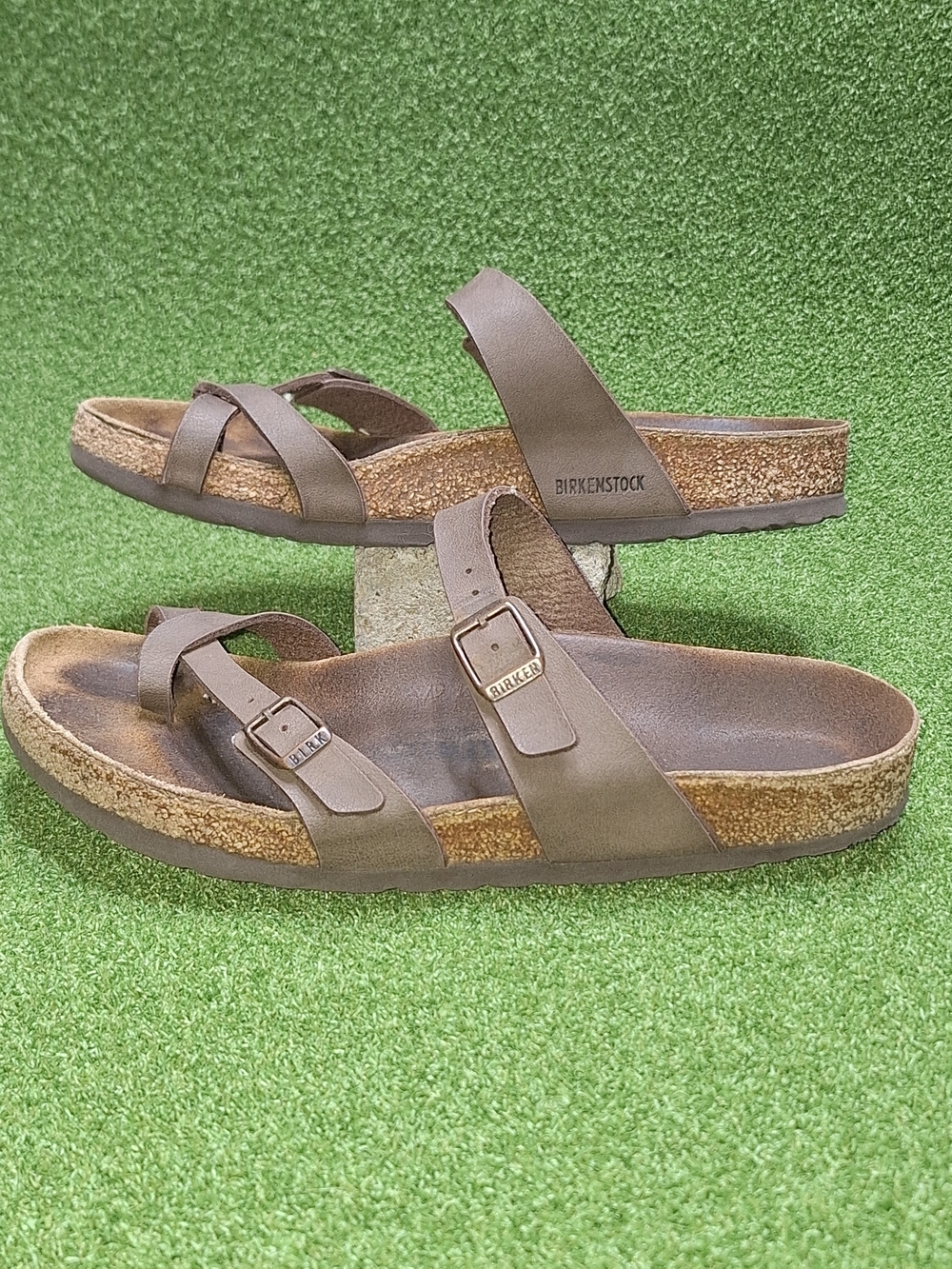 Birkenstock Mayari Mocha Brown Birko-Flor Toe Loop Sandals Women's Size 40 US 9